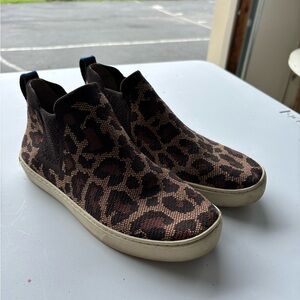 Rothy’s leopard Chelsea Slip-On Sneakers